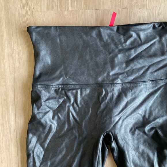 SPANX Faux Leather Leggings Black SIZE XLarge - Picture 6 of 15